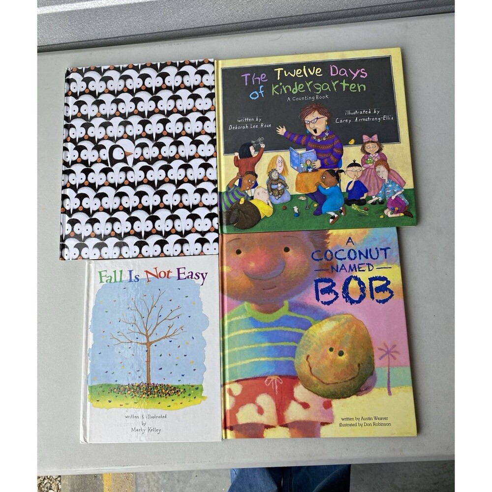 Childrens Picture Books Lot 4 Penguin Problems Fall Is Not Easy Coconut Bob